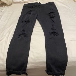 Black ripped Express Jeans